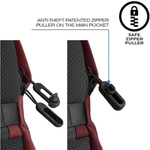 XD Design Plecak na lapotp Soft Czerwony - Torby na laptopy - miniaturka - grafika 20