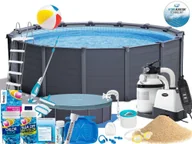 Baseny ogrodowe - Intex Basen 478x124 Ogrodowy Stelażowy 26384GN 23w1 + Włącznik Różnicowo-Prądowy - miniaturka - grafika 1