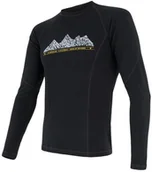Pozostała odzież narciarska - Sensor Merino DF ADVENTURE Mens T-Shirt Long Sleeves Czarny L 2018-2019 - miniaturka - grafika 1