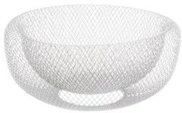 Secret de Gourmet Kosz na owoce warzywa biała siatka metalowa B076PJR7J8 - Kosze na owoce - miniaturka - grafika 3