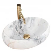 Umywalki - Rea U8567 Linda Granit Matt Umywalka nablatowa - miniaturka - grafika 1