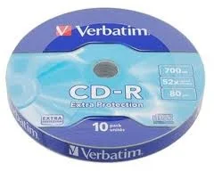 Verbatim CD-R 700MB 52X EXTRA PROT. SP*10 43725 - Nośniki danych - miniaturka - grafika 2