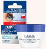 Kosmetyki pod oczy - Flos-Lek Floslek Pielęgnacja oczu Żel ze świetlikiem i chabrem do powiek słoik 8274 - miniaturka - grafika 1