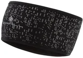 Czapki i chusty sportowe męskie - RONHILL RONHILL Opaska na głowę NIGHTRUNNER HEADBAND czarno-szara - miniaturka - grafika 1