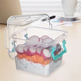 Orion Pojemnik do żywności z pokrywką zestaw komplet pojemników 3 sztuki 126022 - Pojemniki kuchenne - miniaturka - grafika 2