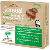 Depilacja - Joanna Sensual plastry do depilacji twarzy Vegan Naturalny Wosk 12szt. 86383-uniw - miniaturka - grafika 1