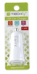 Techly Ładowarka samochodowa USB 5V 1A biała 305274 8057685305274 - Ładowarki samochodowe - miniaturka - grafika 8