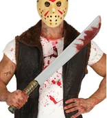 Dodatki do strojów karnawałowych - Guirca Zakrwawiona maczeta - 74 cm - 1 szt. GU17212 - miniaturka - grafika 1