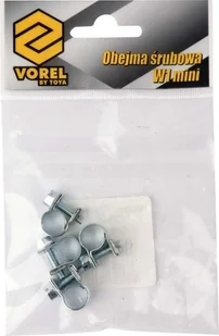 VOREL Obejma opaska śrubowa zaciskowa ocynkowana W1 mini 14-16mm 4szt - Akcesoria do urządzeń ogrodniczych - miniaturka - grafika 2