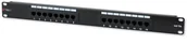 Panele krosownicze - Techly Techly Patch panel 1U UTP 16xR J45 Cat.5e, czarny 1_614556 - miniaturka - grafika 1