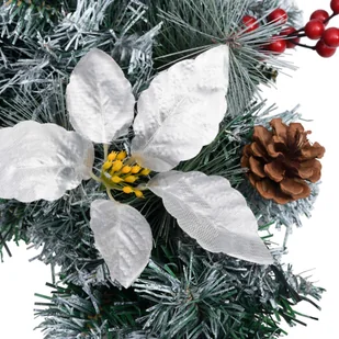 vidaXL Świąteczna girlanda z lampkami LED zielona 2,7 m PVC 320971 - Ozdoby bożonarodzeniowe - miniaturka - grafika 13