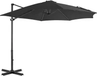 Parasole ogrodowe - vidaXL Parasol ogrodowy z przenośną podstawą, antracytowy - miniaturka - grafika 1