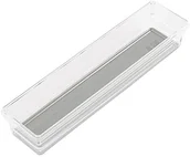 Pudła i pojemniki do przechowywania - Kiss KIS 6075400 0516 02 Box sistemo do sortowania, plastik, przezroczysty/szary, 7,5 x 30 x 5 cm 6075400 0516 02 - miniaturka - grafika 1