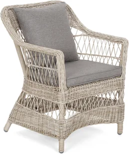 HOME &amp; GARDEN Meble ogrodowe technorattanowe Sycylia Round 150 cm Light Grey / Grey Melange 6+1 795274 - Meble ogrodowe - miniaturka - grafika 4