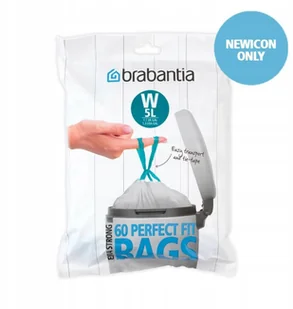 Brabantia Worki na śmieci W 5l 60 szt. 116827 - Kosze na śmieci - miniaturka - grafika 4