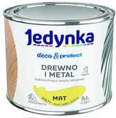 Farby zewnętrzne - Jedynka D&P-farba, matowa, żółta, 0.2l - miniaturka - grafika 1