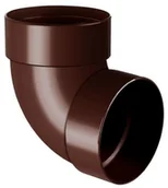 Rynny i akcesoria - Kolanko podwójne 75 mm KAT-87 Brąz - miniaturka - grafika 1