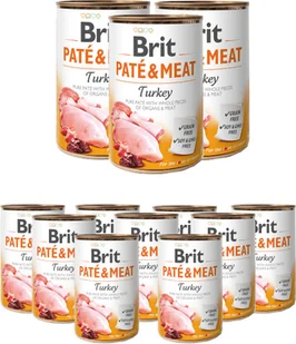 Brit PATE & MEAT TURKEY 800g - Mokra karma dla psów - miniaturka - grafika 3