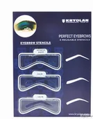 Akcesoria i kosmetyki do stylizacji brwi - KRYOLAN Szablony do brwi-01 - miniaturka - grafika 1