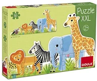 Puzzle - Goula Znane d53426 Puzzle XXL Dschungel, od drobnych do dużych - miniaturka - grafika 1
