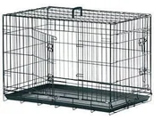 Klatki dla gryzoni - Karlie klatka czarna dla małych zwierząt dwa wejścia 93x57x62 cm - miniaturka - grafika 1