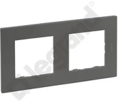 Klawisze i ramki - Legrand NILOE STEP RAMKA 2-KROTNA KOLOR STALOWY 863192 - miniaturka - grafika 1