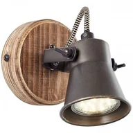 Lampy ścienne - Brilliant SEED Czarna stal/Jasne drewno GU10 Kinkiet ścienny 82210/46 82210/46 - miniaturka - grafika 1