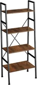 Regały - tectake Regał drabinkowy Newcastle - industrialny ciemny 404146 - miniaturka - grafika 1