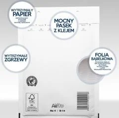 Bong Koperty Airpro 14/D białe (10szt) - Koperty - miniaturka - grafika 2
