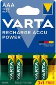 Ładowarki i akumulatory - Varta akumulatory Power 3+1 AAA 1000 mAh R2U 5703301494 - miniaturka - grafika 1