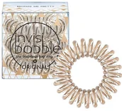 Pozostałe akcesoria fryzjerskie - InvisiBobble Bronze Me Pretty - brązowa gumka do włosów 3 pack - miniaturka - grafika 1