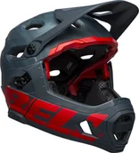 Kaski rowerowe - Bell Super DH MIPS Kask rowerowy, prime matte blue/crimson M | 55-59cm 2021 Kaski MTB 210178-056 - miniaturka - grafika 1