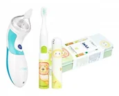 Aspiratory do nosa - VITAMMY Zestaw Elektryczny aspirator do nosa odciągacz kataru) VITAMMY Colibri + Szczoteczka soniczna do zębów dla dzieci 3+ Vitammy SMILE - miniaturka - grafika 1