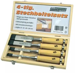MANNESMANN Brüder Zestaw dłut ciesielskich, 4 szt., 66104 Bruder - Narzędzia warsztatowe - miniaturka - grafika 2