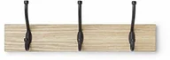 Wieszaki i stojaki - AmazonBasics drewniana garderoba ścienna  3 standardowe haczyki, 34 cm, naturalny - miniaturka - grafika 1