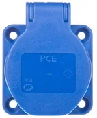 Gniazdka elektryczne - PCE Polska sp. z o.o. Gniazdo tablicowe 10/16A 2P+Z 230V niebieskie IP54 /bezśrubowe/ 108-0b - miniaturka - grafika 1