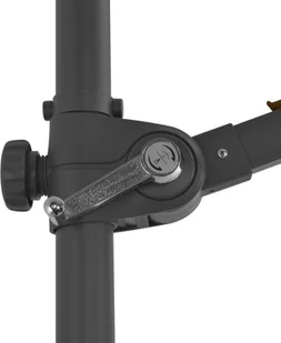 vidaXL Parasol wiszący ze stalowym słupkiem, 300 cm, kolor taupe - Parasole ogrodowe - miniaturka - grafika 8