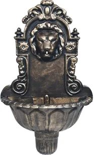 vidaXL Fontanna ścienna z głową lwa, brązowa - Fontanny ogrodowe - miniaturka - grafika 5