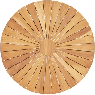 vidaXL Składany stół ogrodowy, 60 cm, lite drewno tekowe - Stoły ogrodowe - miniaturka - grafika 5