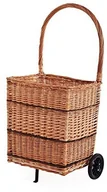 Akcesoria kominkowe - Saska Garden na drewno kominkowe na kółkach walizka na kółkach ruchoma z wierzby 1124-45 - miniaturka - grafika 1