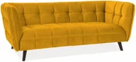 Sofy i kanapy - Signal Sofa CASTELLO 3 VELVET w kolorze curry tap.BLUVEL 68, nogi wenge - miniaturka - grafika 1