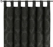 Zasłony - Dekoria Zasłona na szelkach 1 szt. czarny 1szt 130 × 260 cm Damasco 310-613-32 - miniaturka - grafika 1
