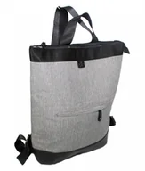 Torebki damskie - Jennifer Jones Stylowy i Elegancki Plecak Wodoodporny JJ4097 POPIELATY - miniaturka - grafika 1