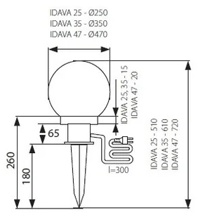 Kanlux Oprawa ogrodowa IDAVA 25 23510 - Lampy ogrodowe - miniaturka - grafika 4