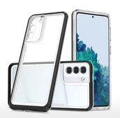 Etui i futerały do telefonów - Hurtel Clear 3in1 etui do Samsung Galaxy S22+ (S22 Plus) żelowy pokrowiec z ramką czarny - miniaturka - grafika 1