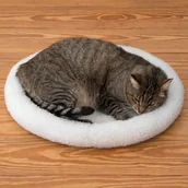 Legowiska dla kotów - zooplus Exclusive Legowisko Fluffy 2in1 - Dł. x szer. x wys.: 50 x 42 x 7,5 cm - miniaturka - grafika 1