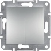 Wyłączniki światła i elektryczne - Schneider Łącznik świecznikowy Asfora aluminium EPH0300361 - miniaturka - grafika 1