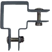 Akcesoria do ogrodzeń - POLBRAM Obejma narożnikowa 5 x 5 cm ocynk antracyt - miniaturka - grafika 1