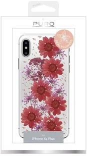 PURO Glam Hippie Chic Cover - Etui iPhone Xs Max (prawdziwe płatki kwiatów czerwone) IPCX65HIPPIEC3RED - Etui i futerały do telefonów PURO Glam Hippie Chic Cover - Etui iPhone Xs Max (prawdziwe płatki kwiatów czerwone) IPCX65HIPPIEC3RED - Etui i futerały do telefonów - miniaturka - grafika 4