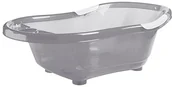 Wanienki dla dzieci - DBB REMOND dBb remond Baby wanna z odpływem wody i antypoślizgowymi uchwytami, przezroczysty szary - miniaturka - grafika 1